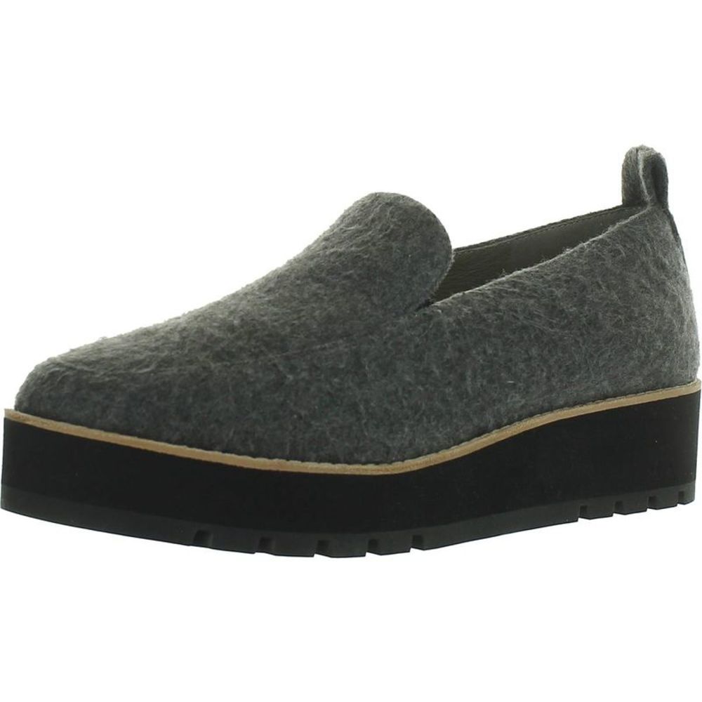 Eileen Fisher Womens Ells Gray Mohair Slip On Comfort Loafers Shoes NWT